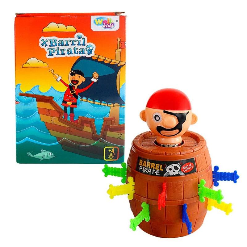 Pirate jumping toy with swords